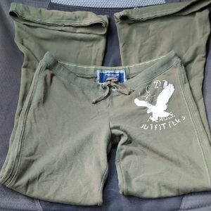 American Eagle Outfitters Olive Fleece Pants